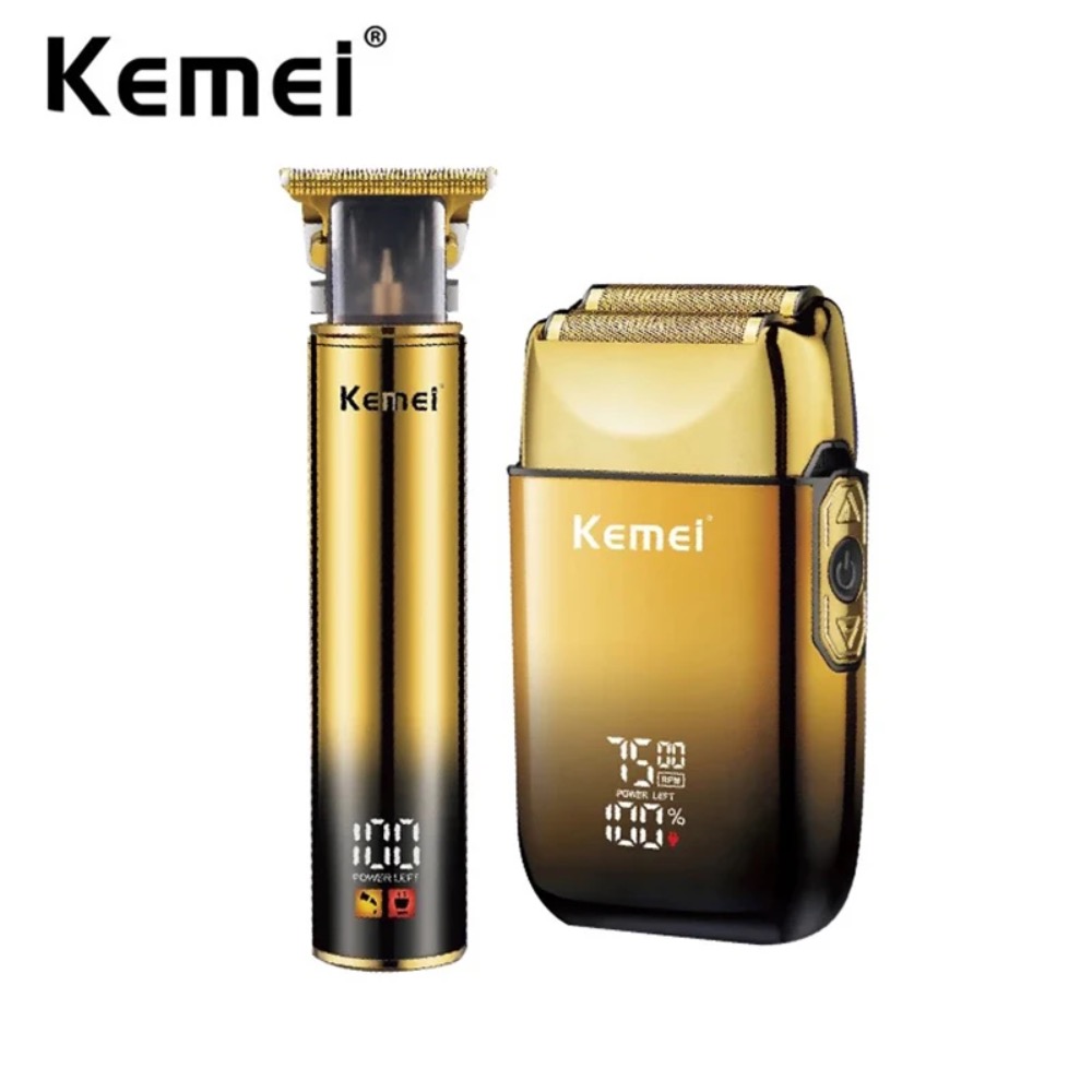 Men'S Grooming Razor Kit - Kemei-Tondeuse à cheveux électrique professionnelle pour