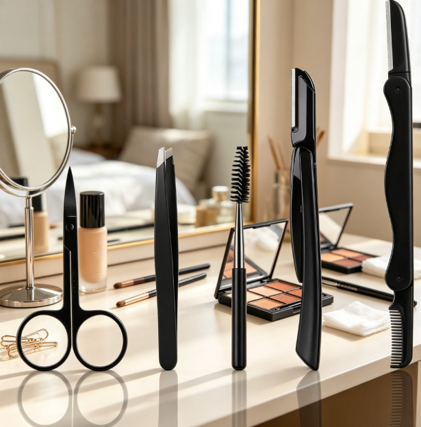 Men'S Grooming Razor - Kit de tondeuse à sourcils professionnel