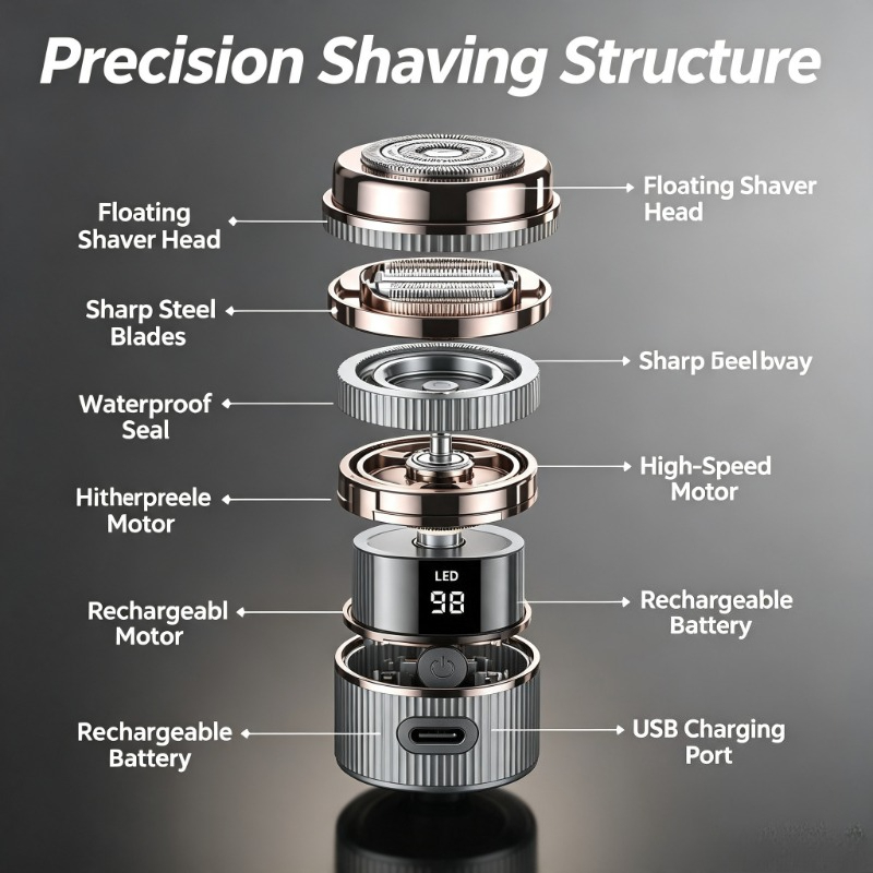 Mini rasoir électrique portabl - Men'S Grooming Razor Kit avis et prix
