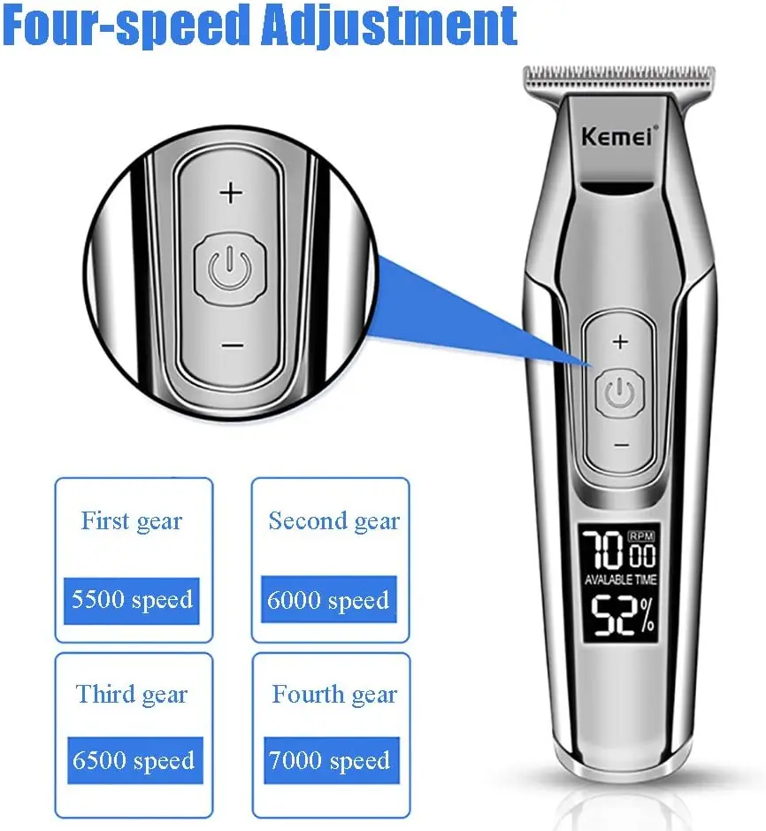 Kemei-Tondeuse à cheveux numér - Men'S Grooming Razor avis et prix