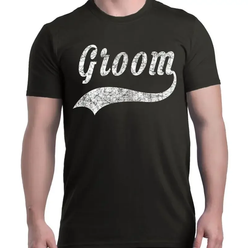 T-shirt blanc pour marié, fête - Men'S Grooming For Engagement avis et prix